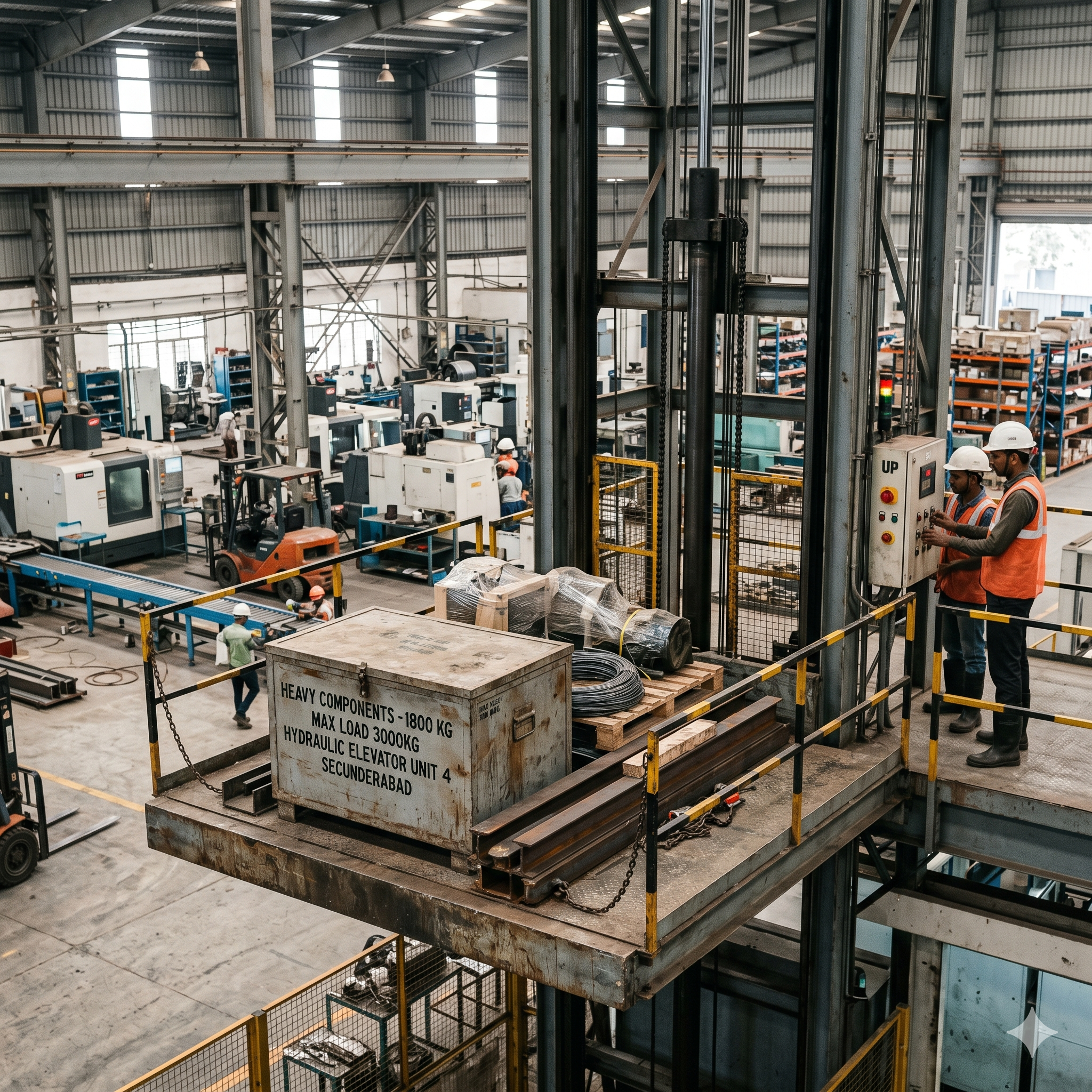 Hydraulic Industrial Elevators